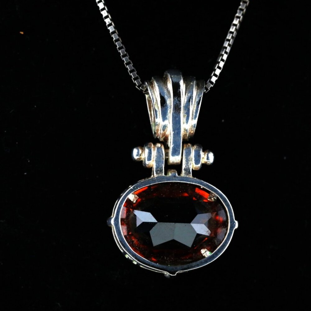 Sterling Silver 925 Smoky Quartz Pendant